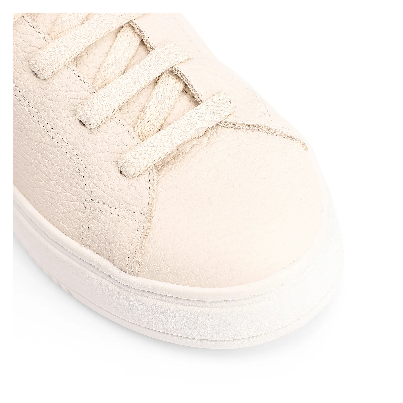 Tênis Flatform Couro Off White