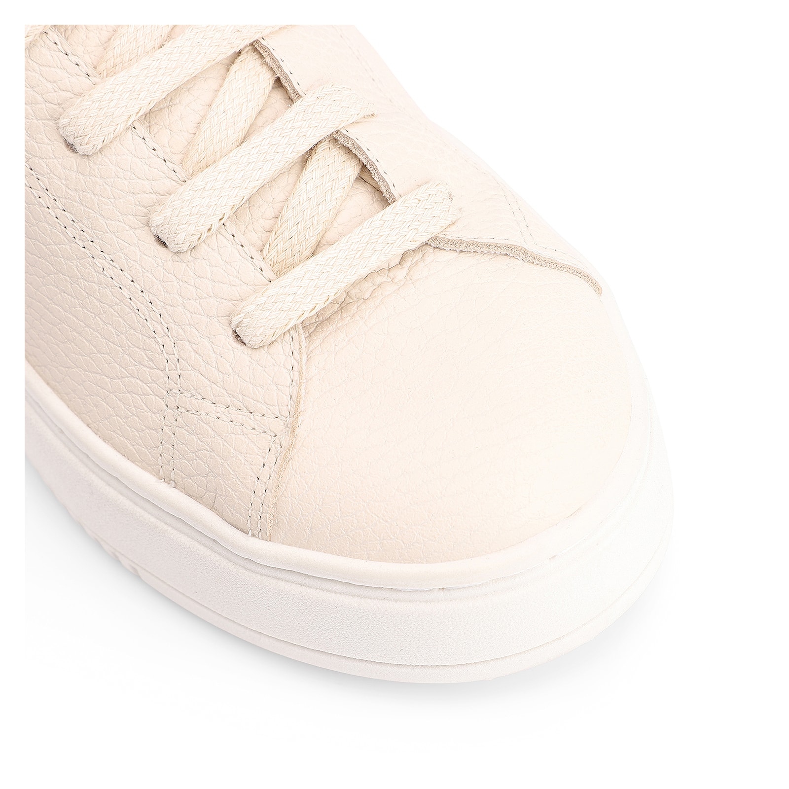 Tênis Flatform Couro Off White