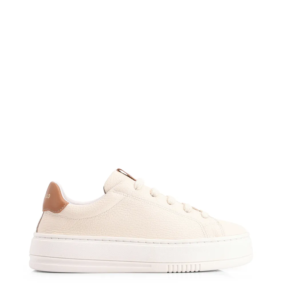 Tênis Flatform Couro Off White - imagem 2