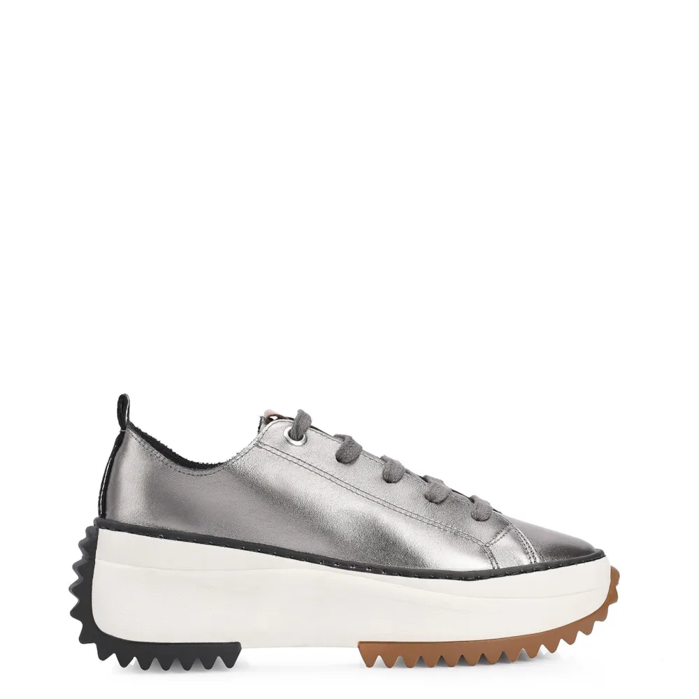 Tênis Flatform Couro Prata - imagem 3