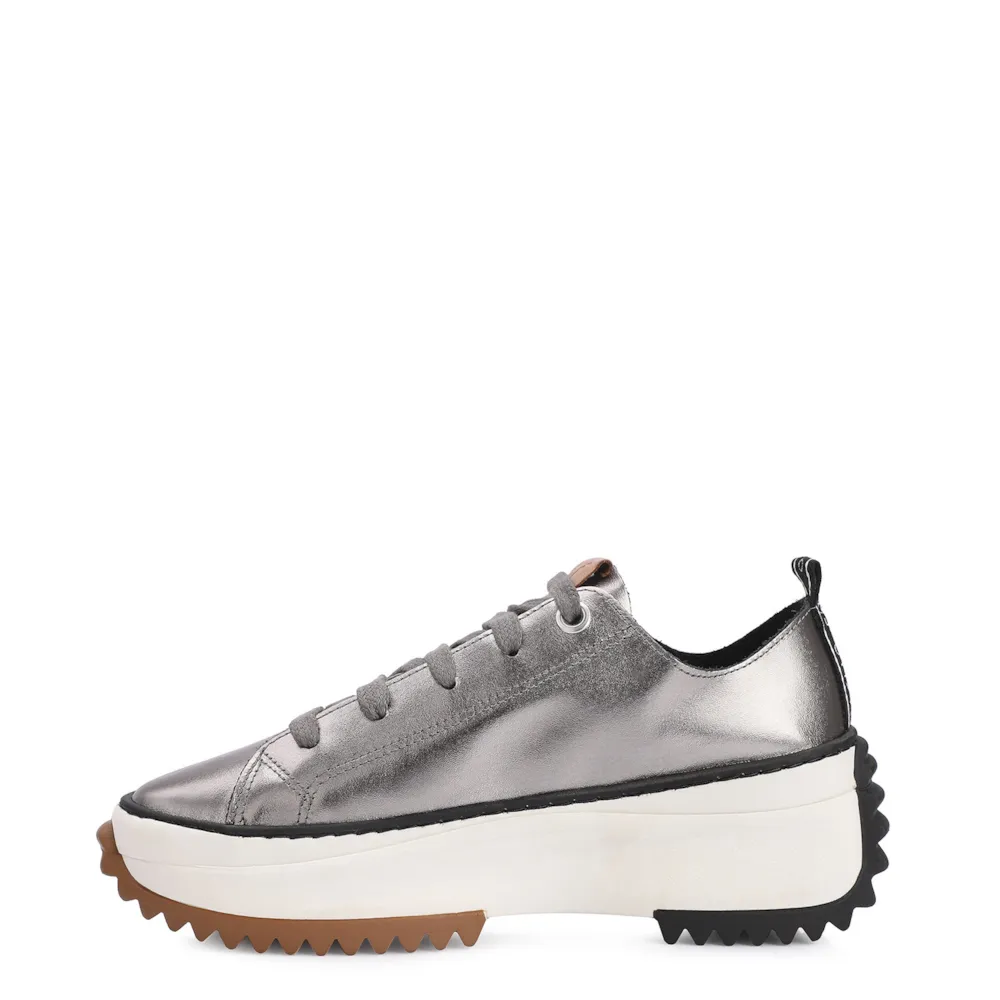 Tênis Flatform Couro Prata - imagem 5