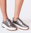 Tênis Flatform Couro Prata - imagem 2