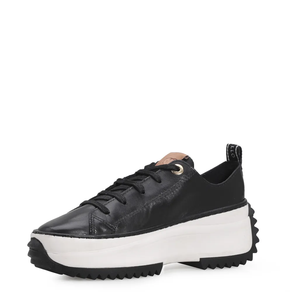 Tênis Flatform Couro Preto - imagem 4