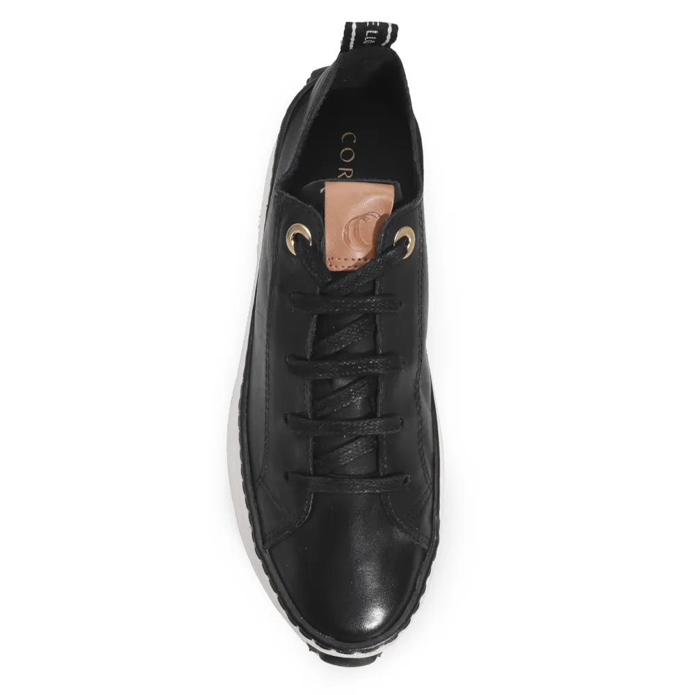 Tênis Flatform Couro Preto - imagem 5