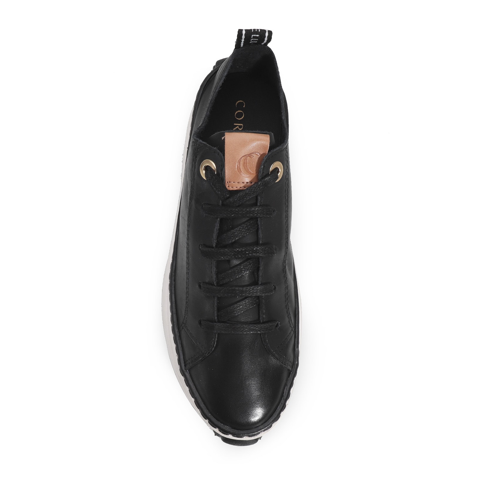 Tênis Flatform Couro Preto
