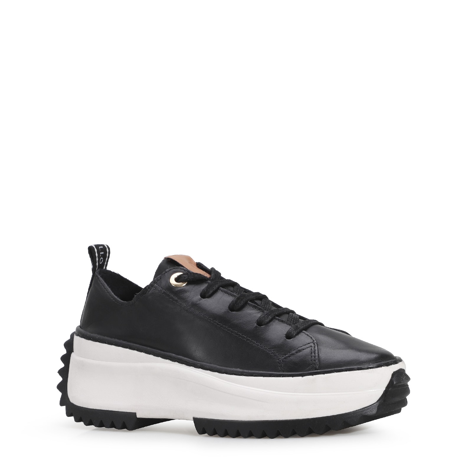 Tênis Flatform Couro Preto