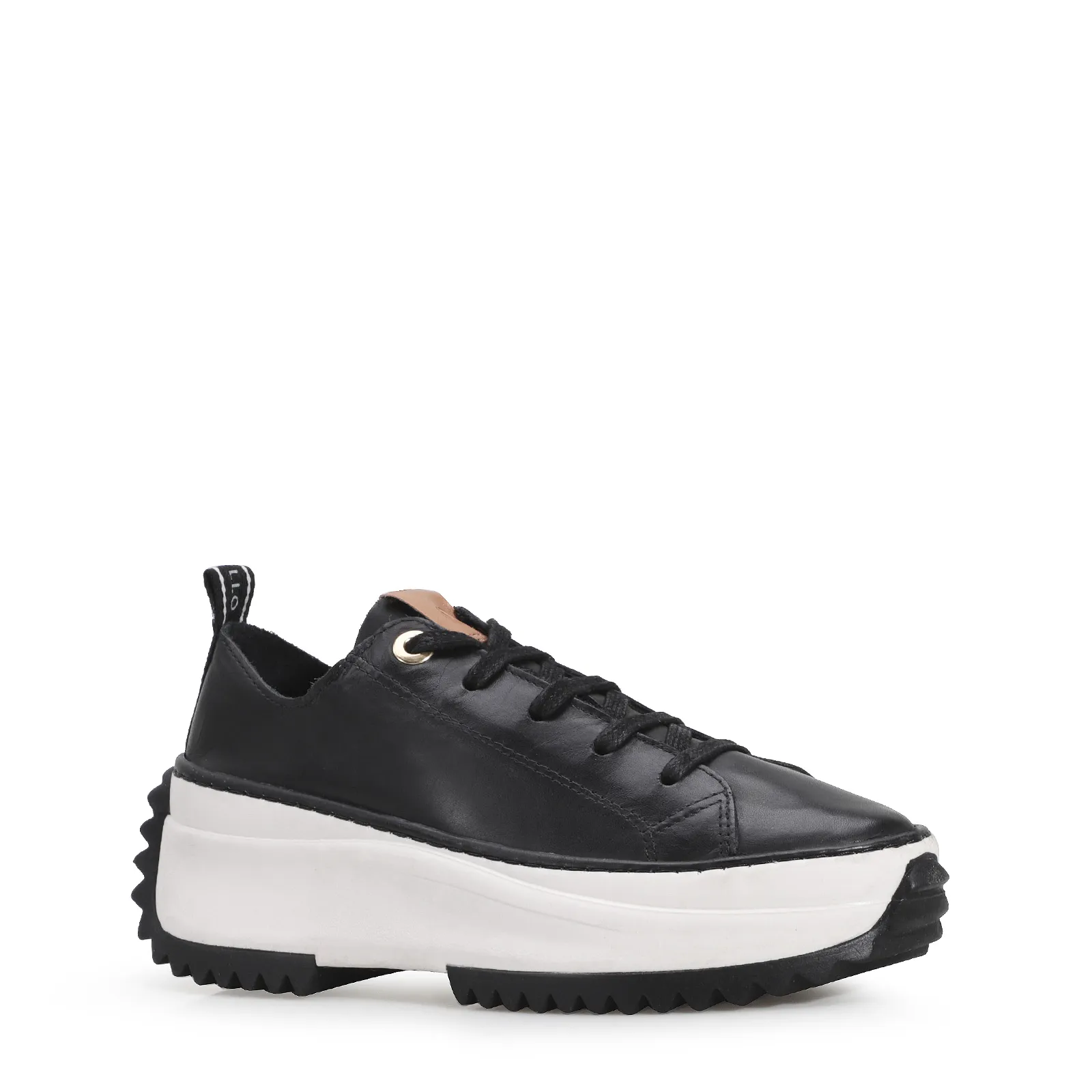 Tênis Flatform Couro Preto
