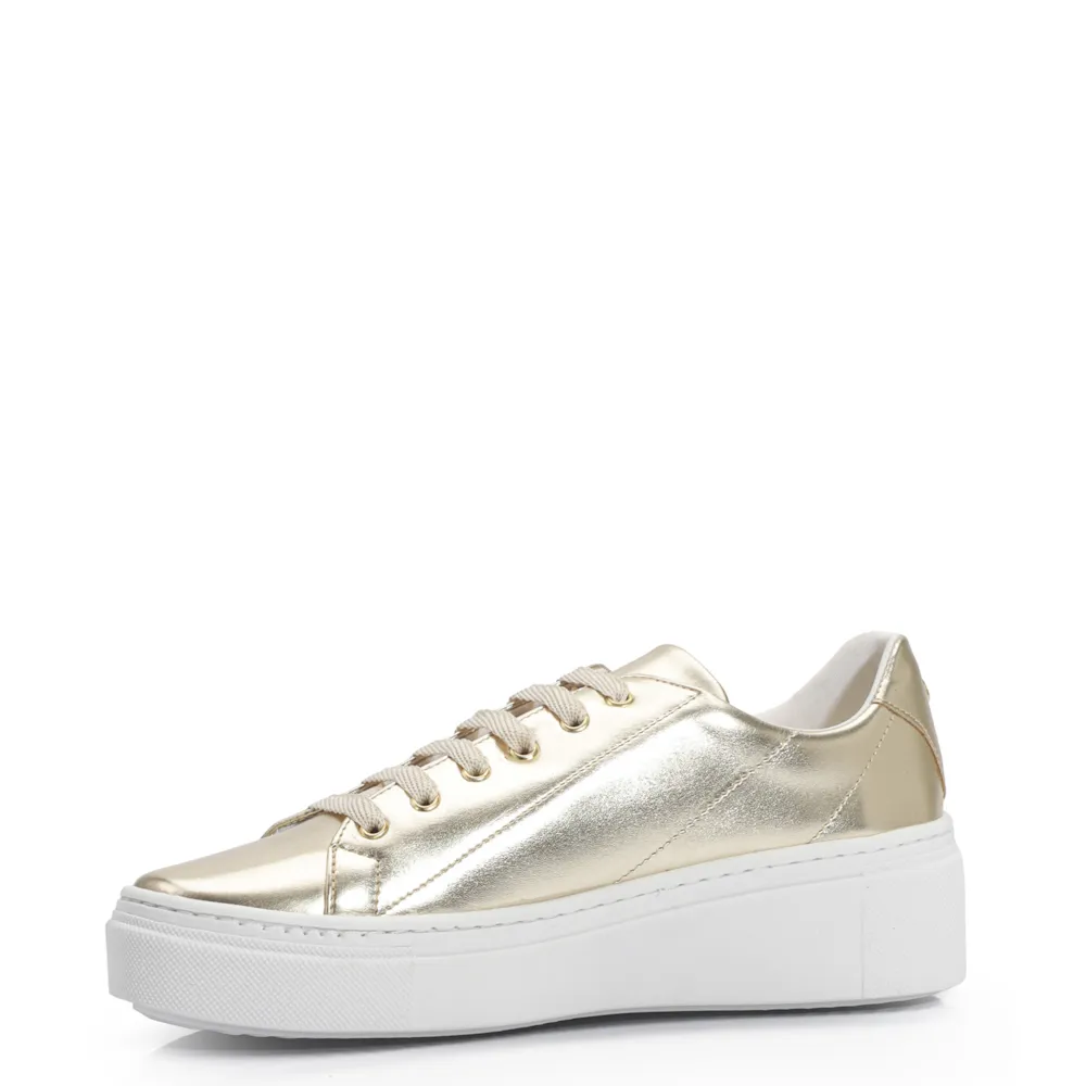 Tênis Flatform Metalizado Champagne - imagem 4