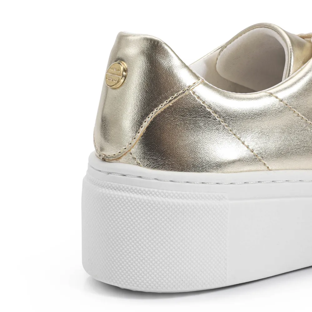 Tênis Flatform Metalizado Champagne - imagem 7
