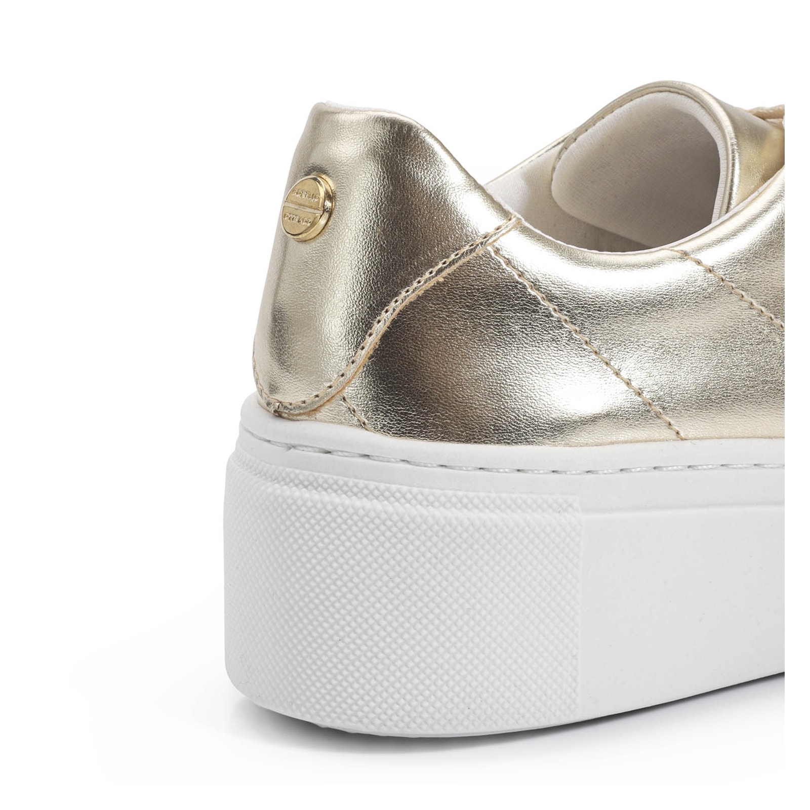 Tênis Flatform Metalizado Champagne