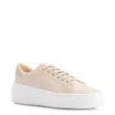 Tênis Flatform Tecido Bege - imagem 1
