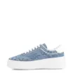Tênis Flatform Tecido Jeans/Alt Branco - imagem 4