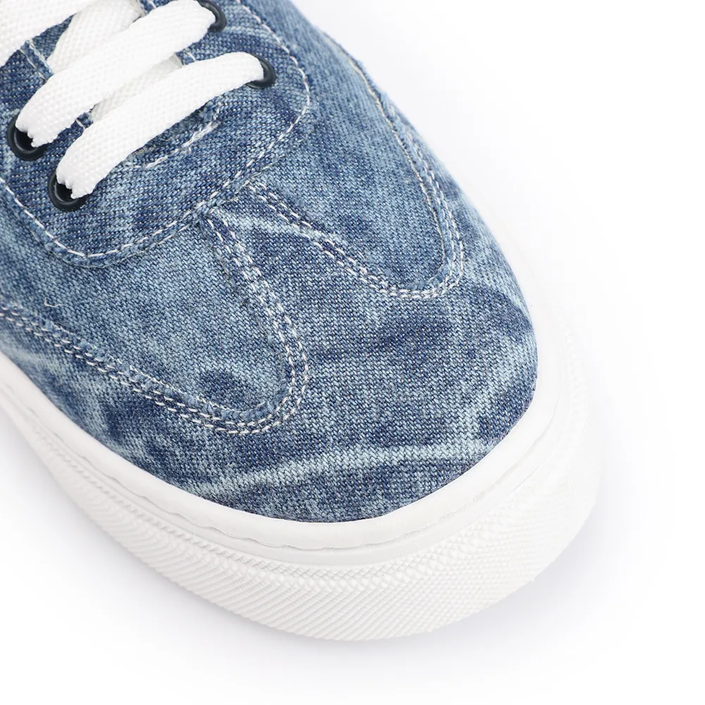Tênis Flatform Tecido Jeans/Alt Branco - imagem 6