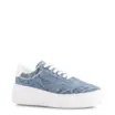 Tênis Flatform Tecido Jeans/Alt Branco - imagem 1