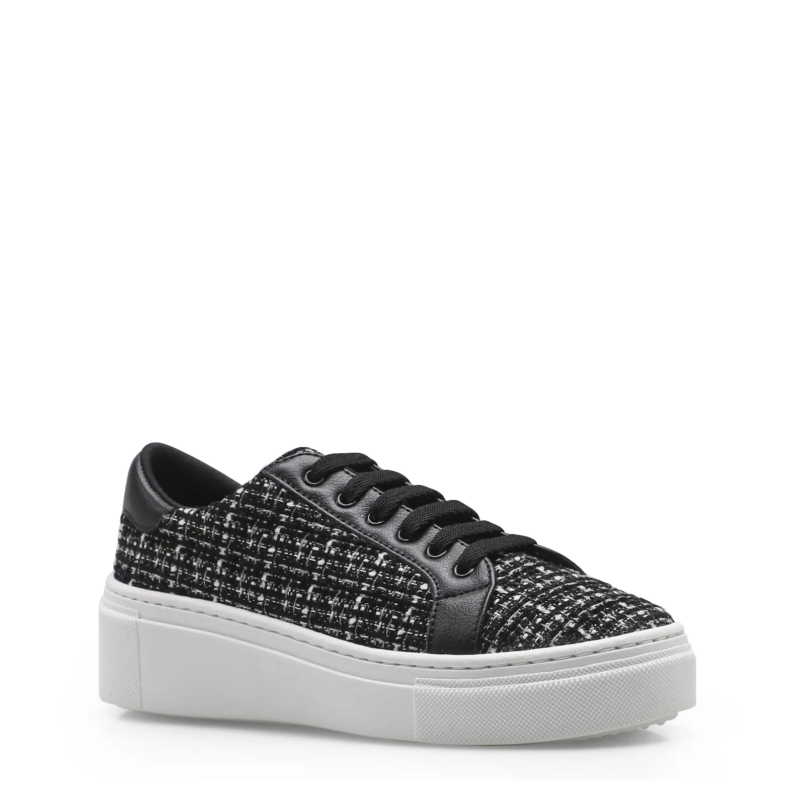 Tênis Flatform Tweed