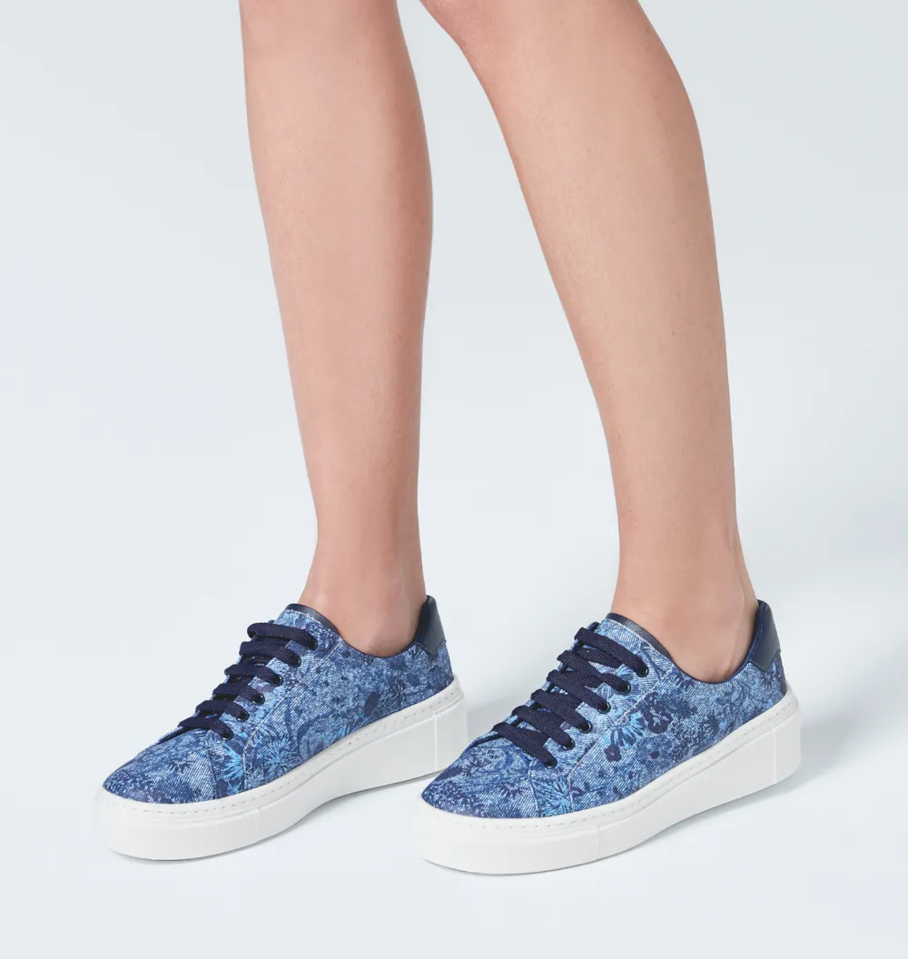Tênis Jeans Floral - imagem 2