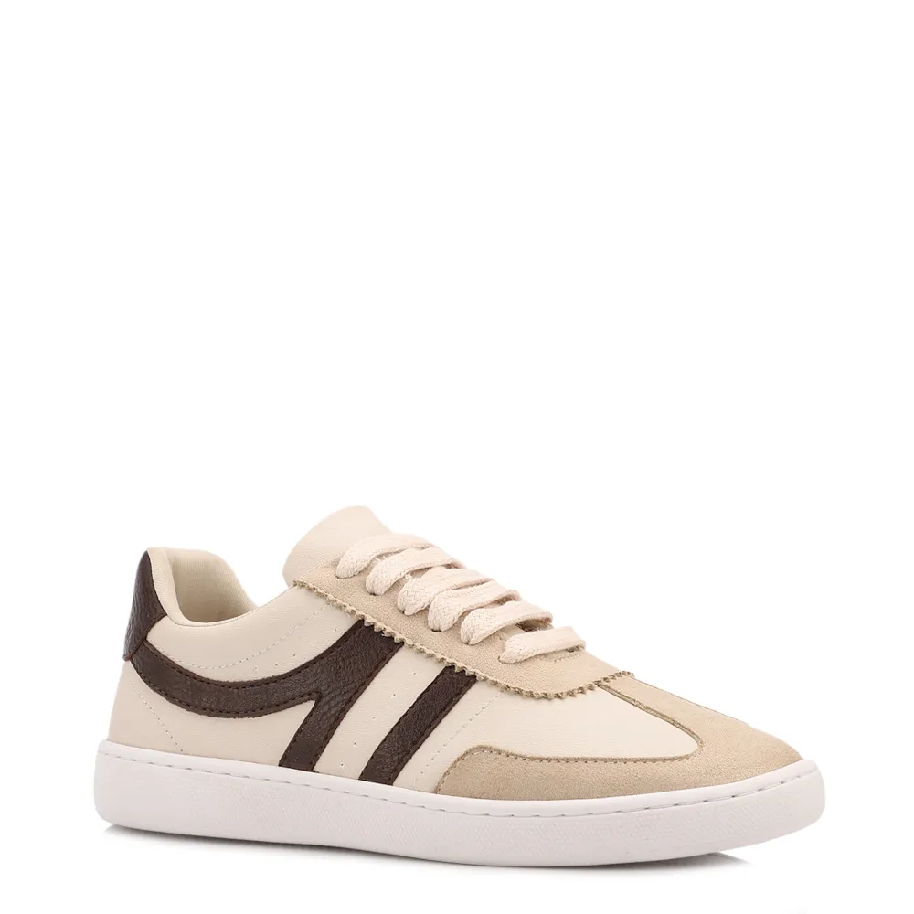  Tênis Off White Alt Recortes Marrom