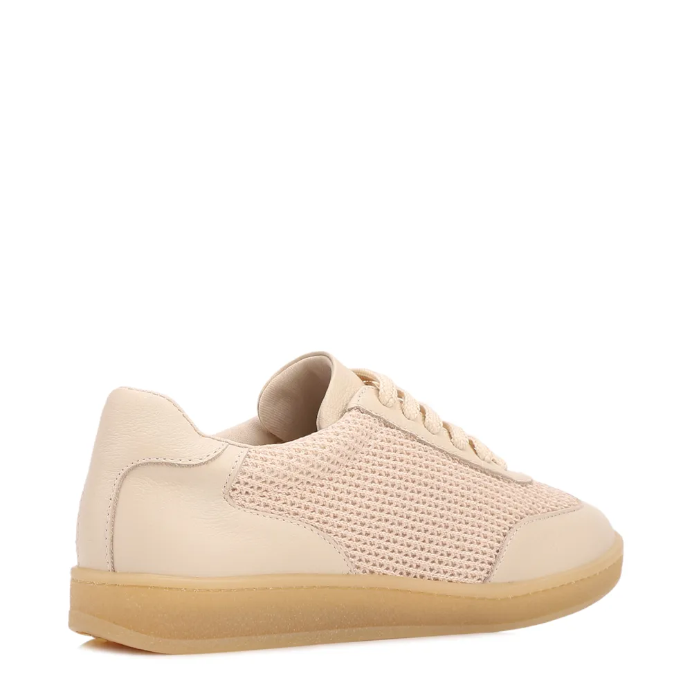 Tênis Off White Couro/Alt  Recorte Tela - imagem 3