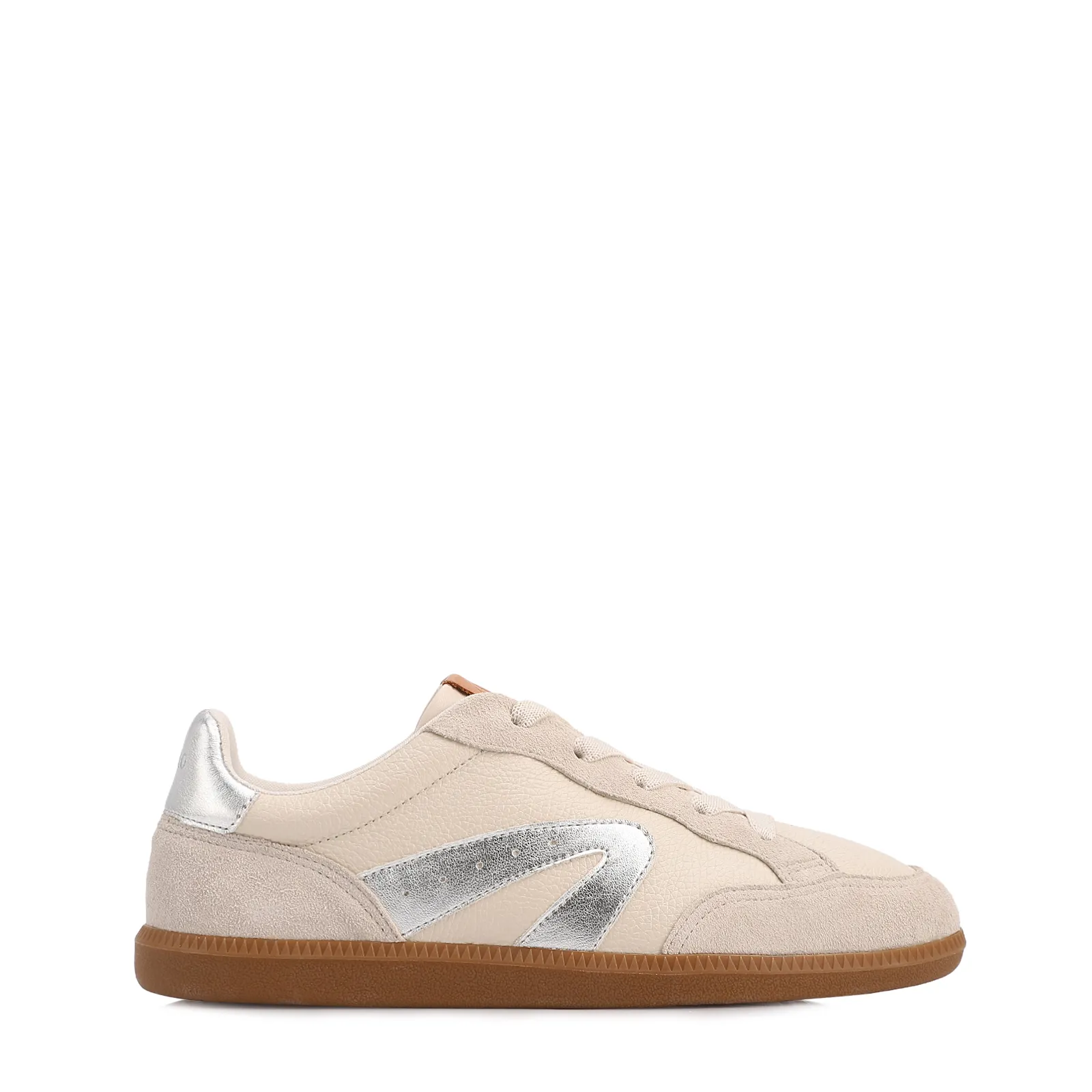 Tênis Off White Couro Contorno Camurça