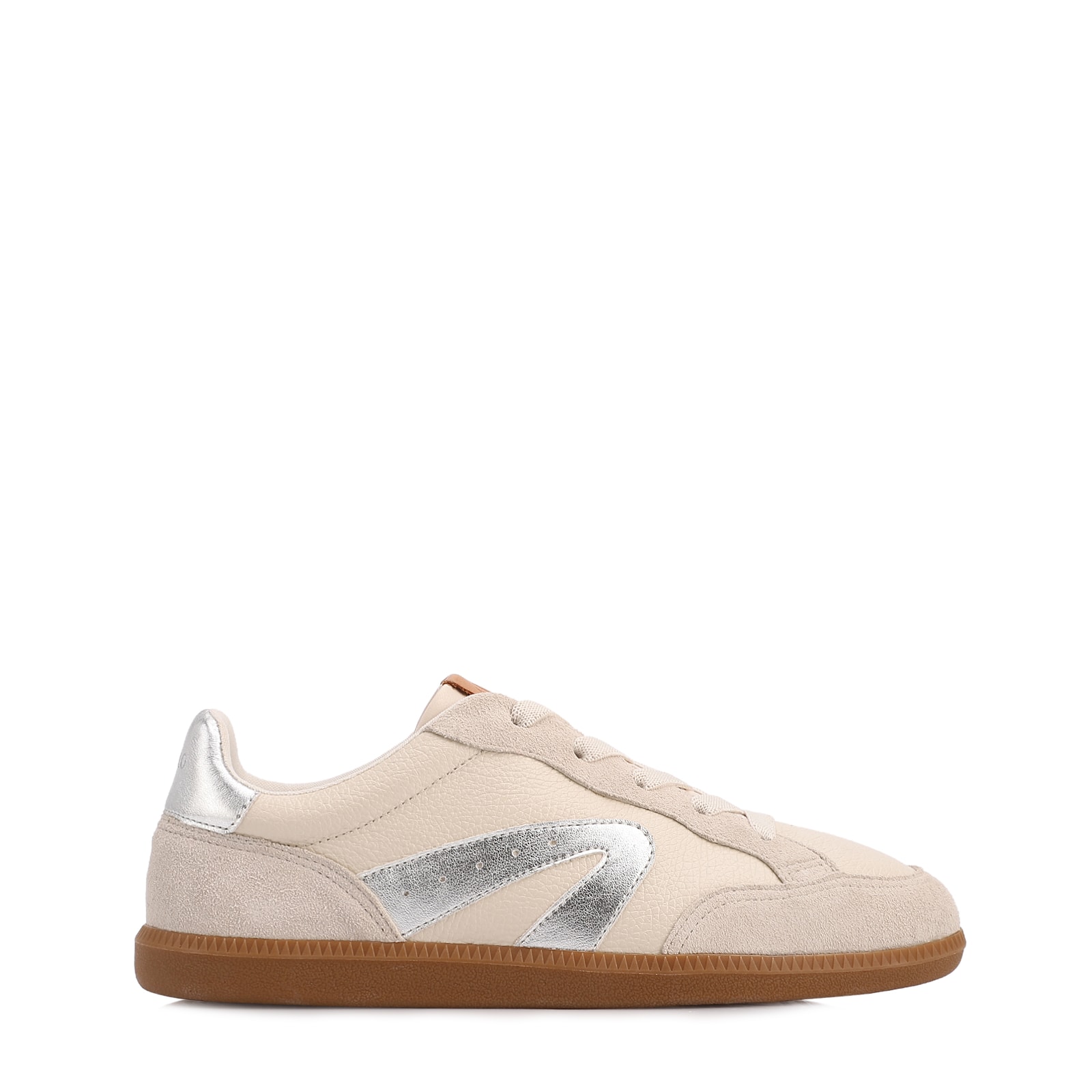 Tênis Off White Couro Contorno Camurça