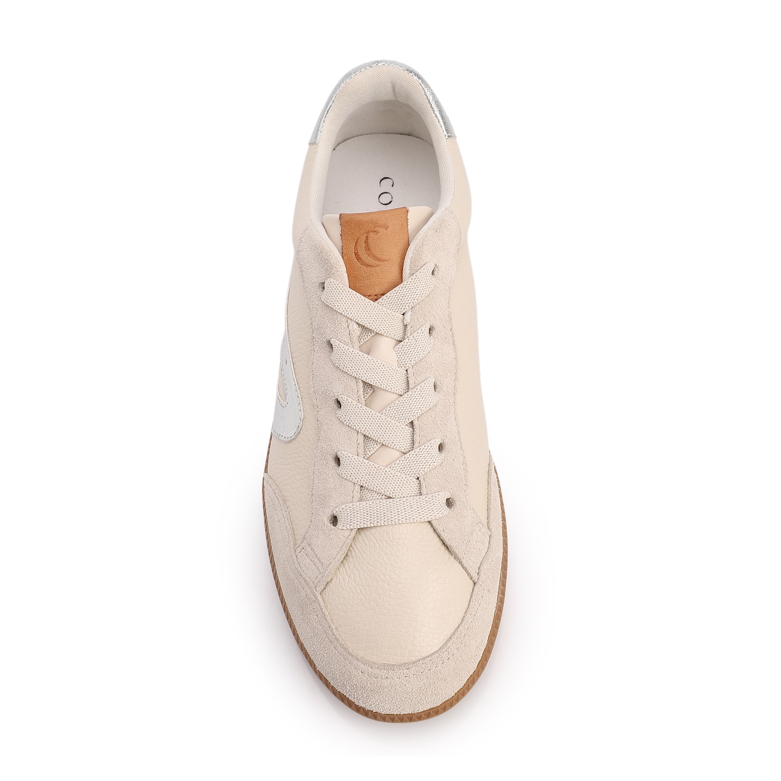 Tênis Off White Couro Contorno Camurça