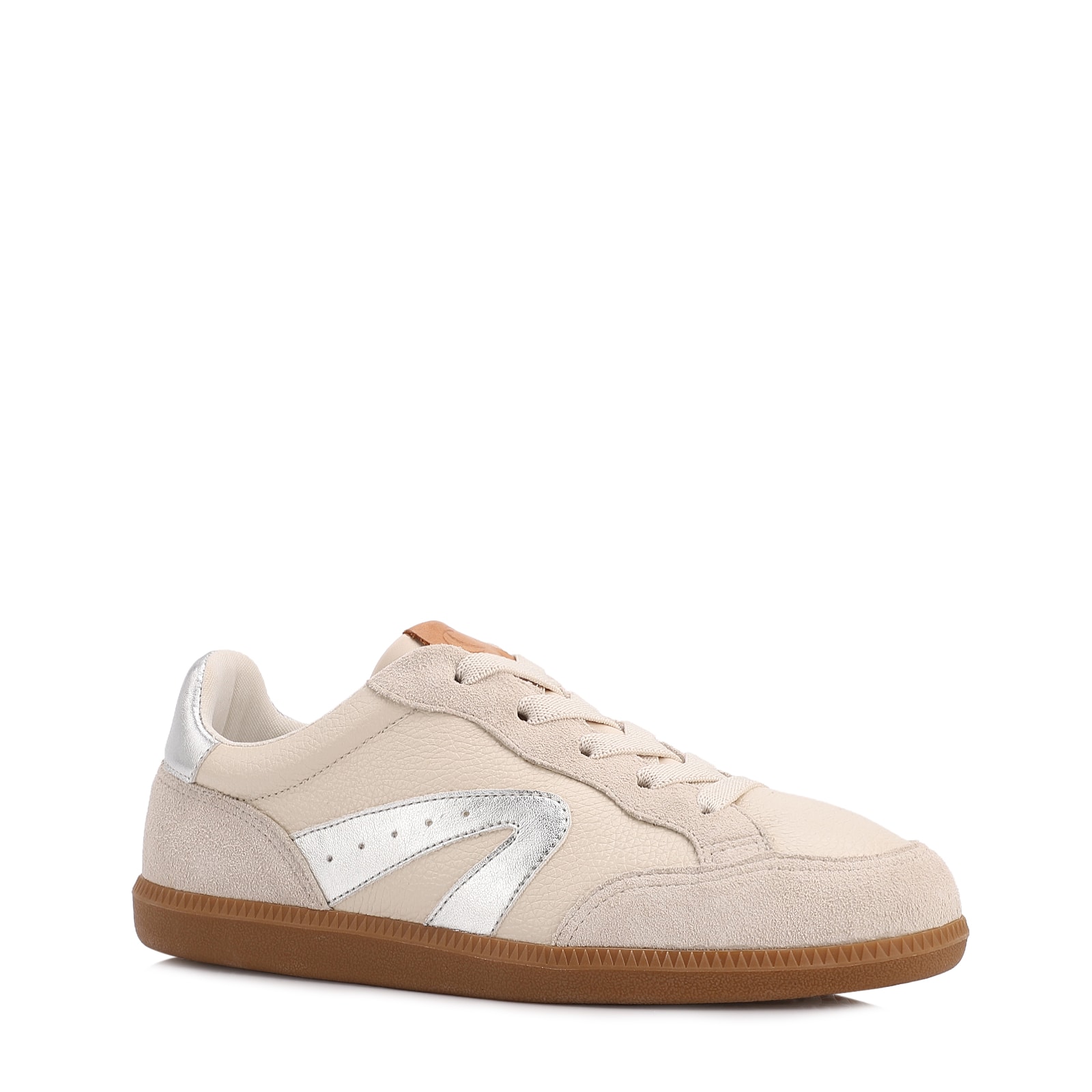 Tênis Off White Couro Contorno Camurça