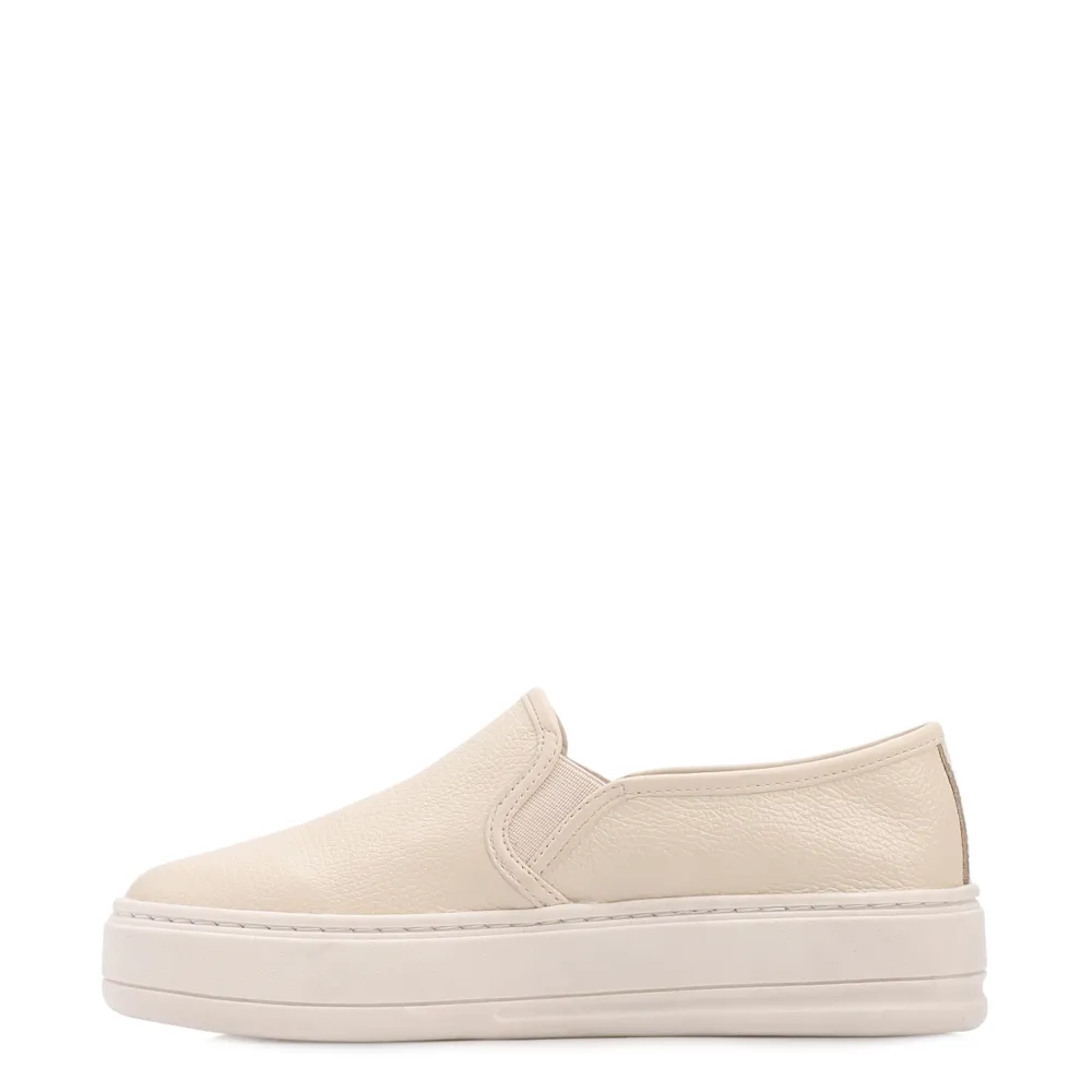Tênis Off White Couro Slip On - imagem 4