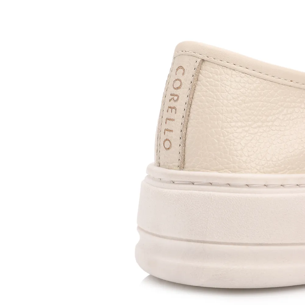 Tênis Off White Couro Slip On - imagem 7
