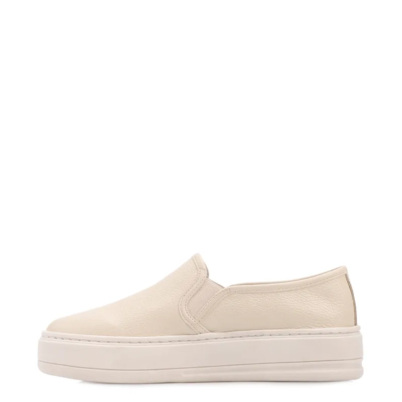 Tênis Off White Couro Slip On - foto 4