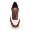 Tênis Plataforma Couro Camurça Marrom/Tela Off White - imagem 6