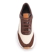 Tênis Plataforma Couro Camurça Marrom/Tela Off White - imagem 6