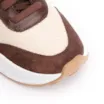 Tênis Plataforma Couro Camurça Marrom/Tela Off White - imagem 7