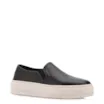 Tênis Preto Couro Slip On - imagem 1