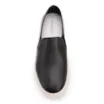 Tênis Preto Couro Slip On - imagem 5
