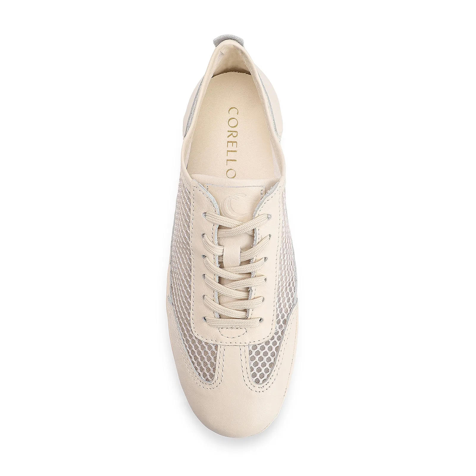 Tênis Tela Couro Off White