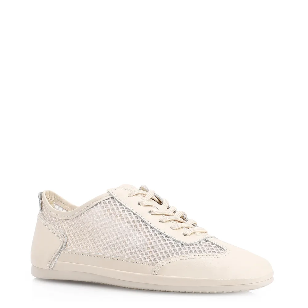 Tênis Tela Couro Off White