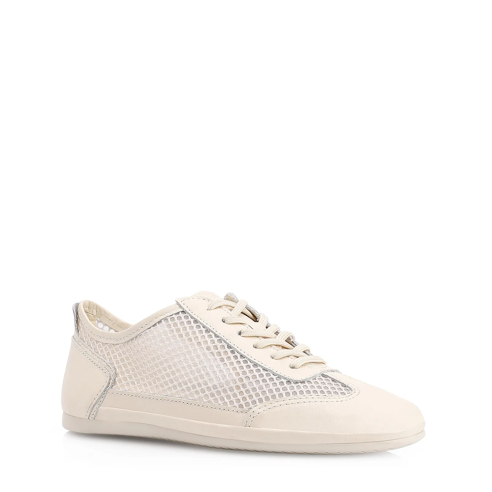 Tênis Tela Couro Off White