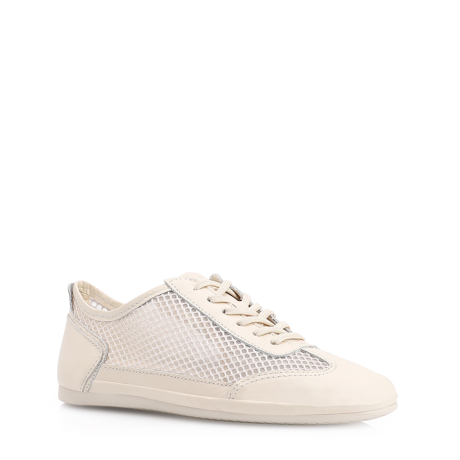 Tênis Tela Couro Off White