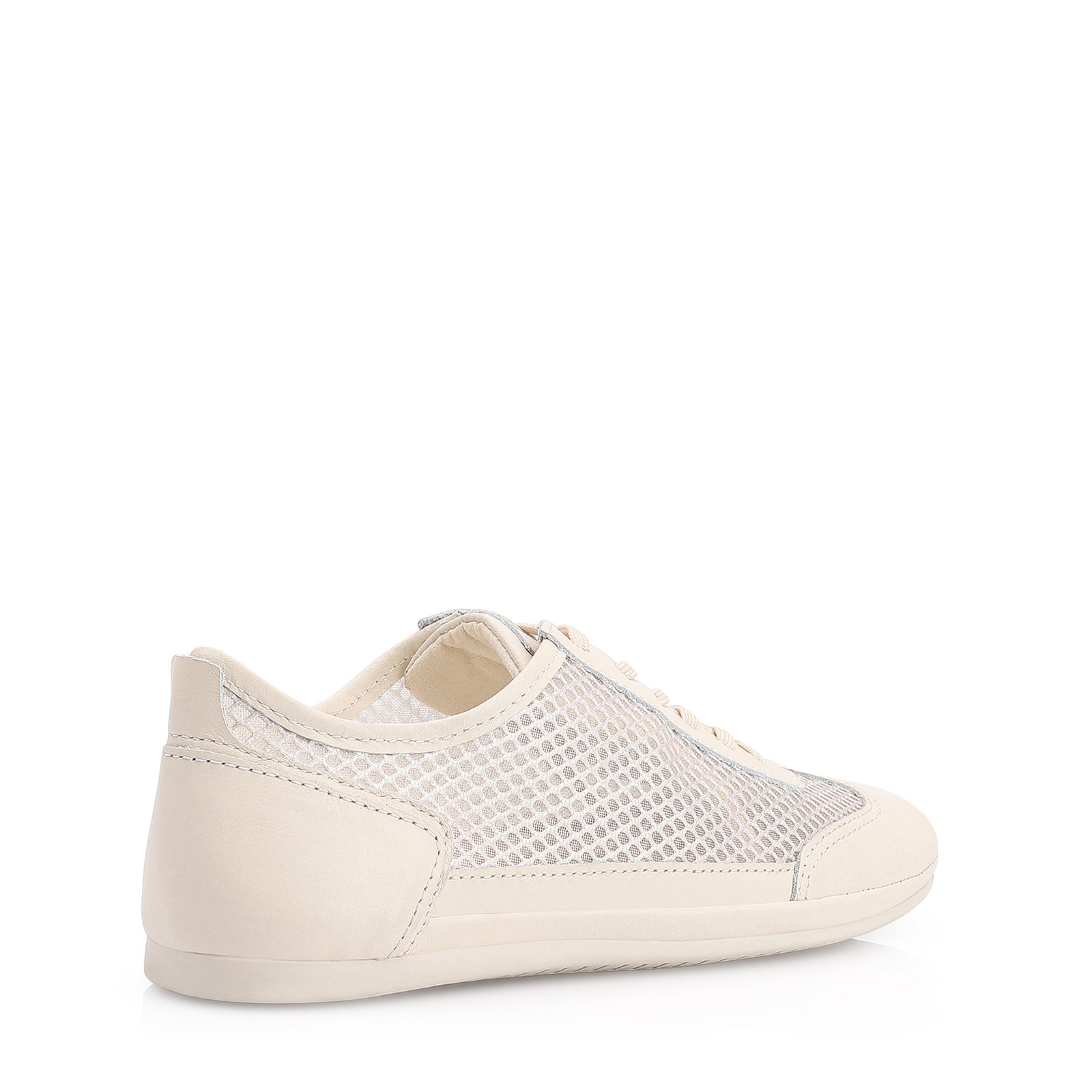 Tênis Tela Couro Off White
